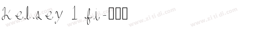 kelsey 1 fi字体转换